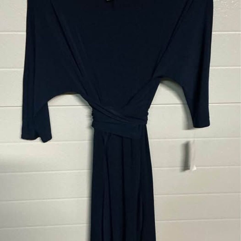 New with tags Robbie Bee navy blue tie waist dress size XL